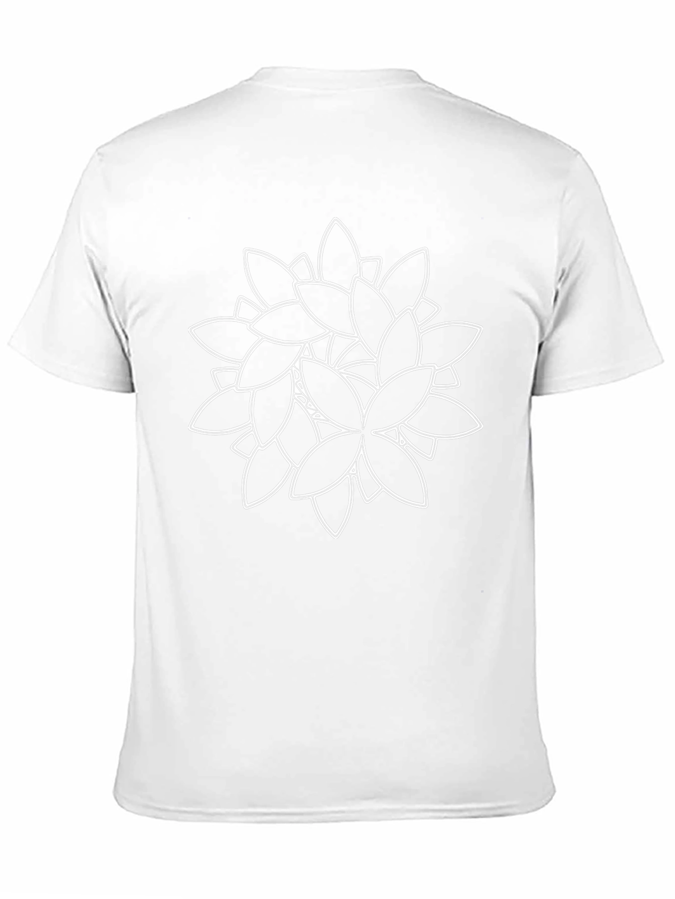 Modern Floral Graphic Tee - Black
