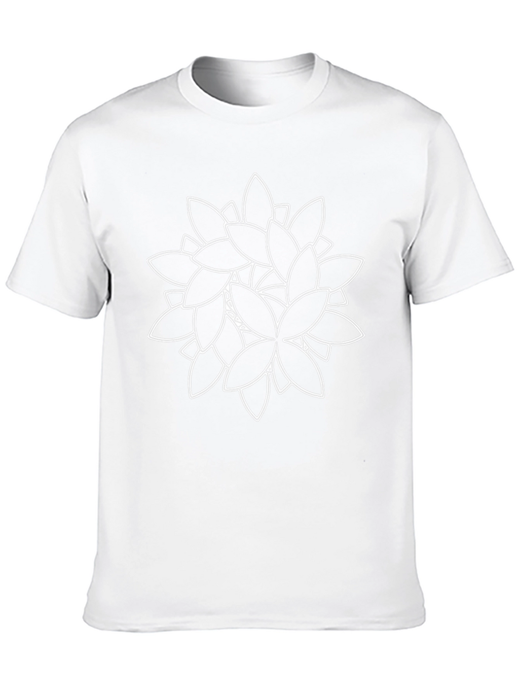Modern Floral Graphic Tee - Black