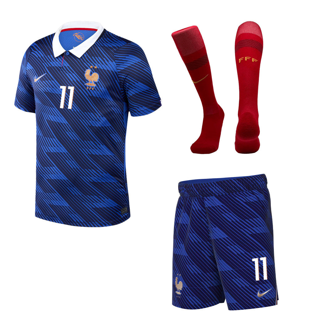 Michael Olise 11 France 2026 Home Men Kit Set – Blue