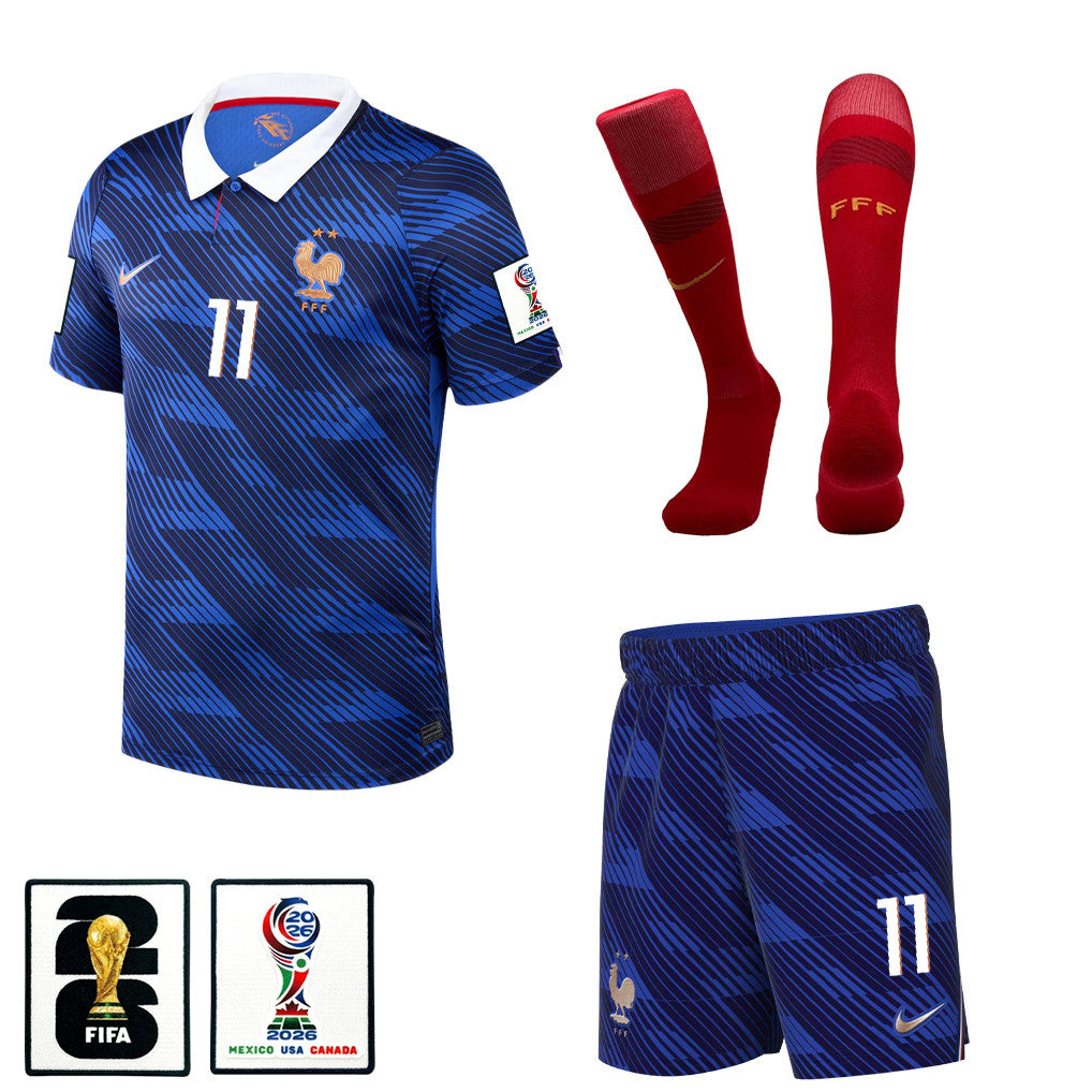Michael Olise 11 France 2026 Home Men Kit Set – Blue