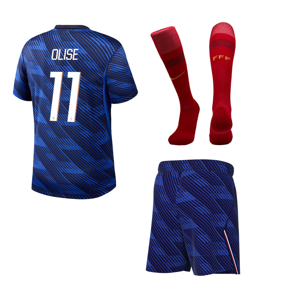 Michael Olise 11 France 2026 Home Men Kit Set – Blue