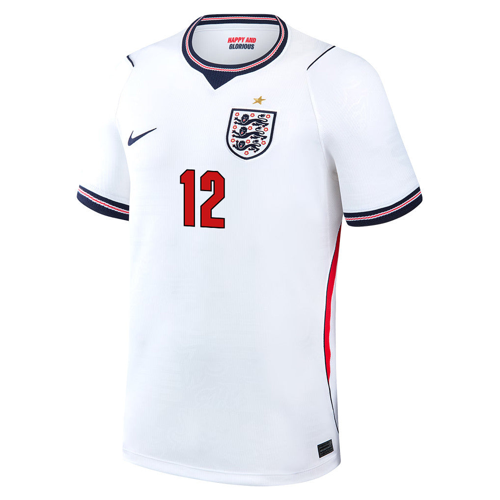 Dan Burn 12 England National Team 2026 Home Jersey - White, Men