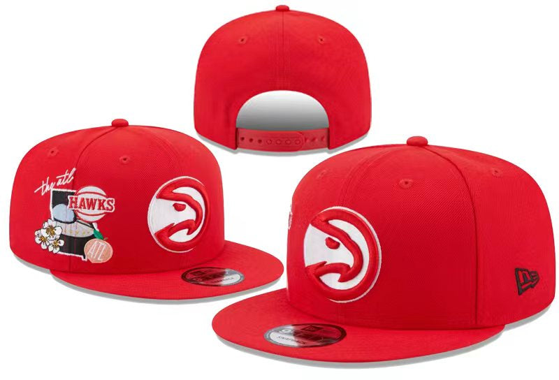 New Era 9FIFTY Atlanta Hawks The ATL Side Patch Snapback Hat - Red