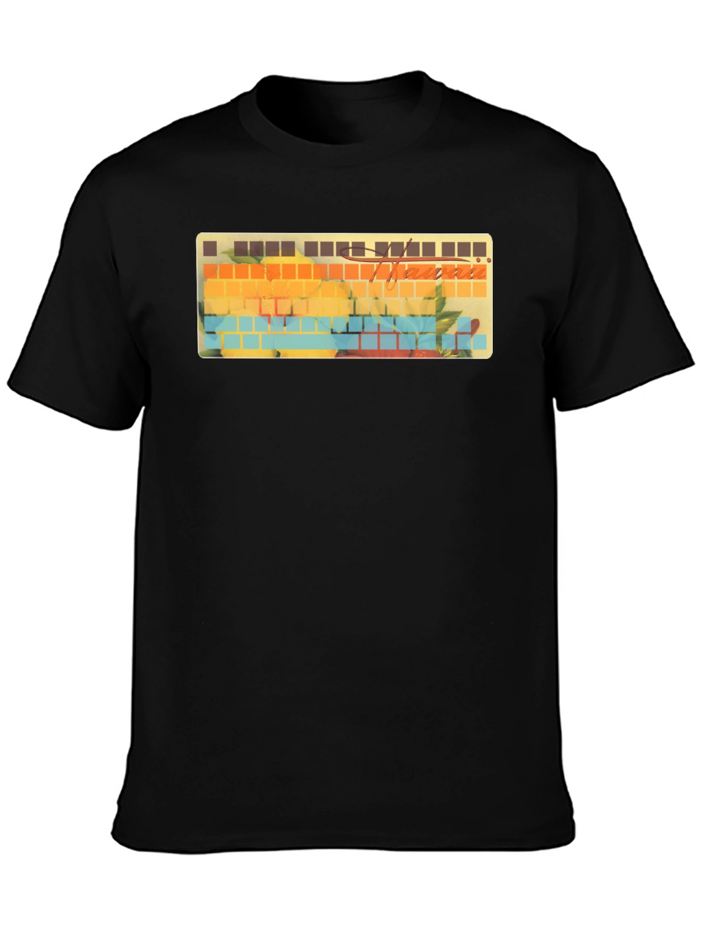 Hawaii Keyboard T-Shirt - Tropical Keycaps Style Tee