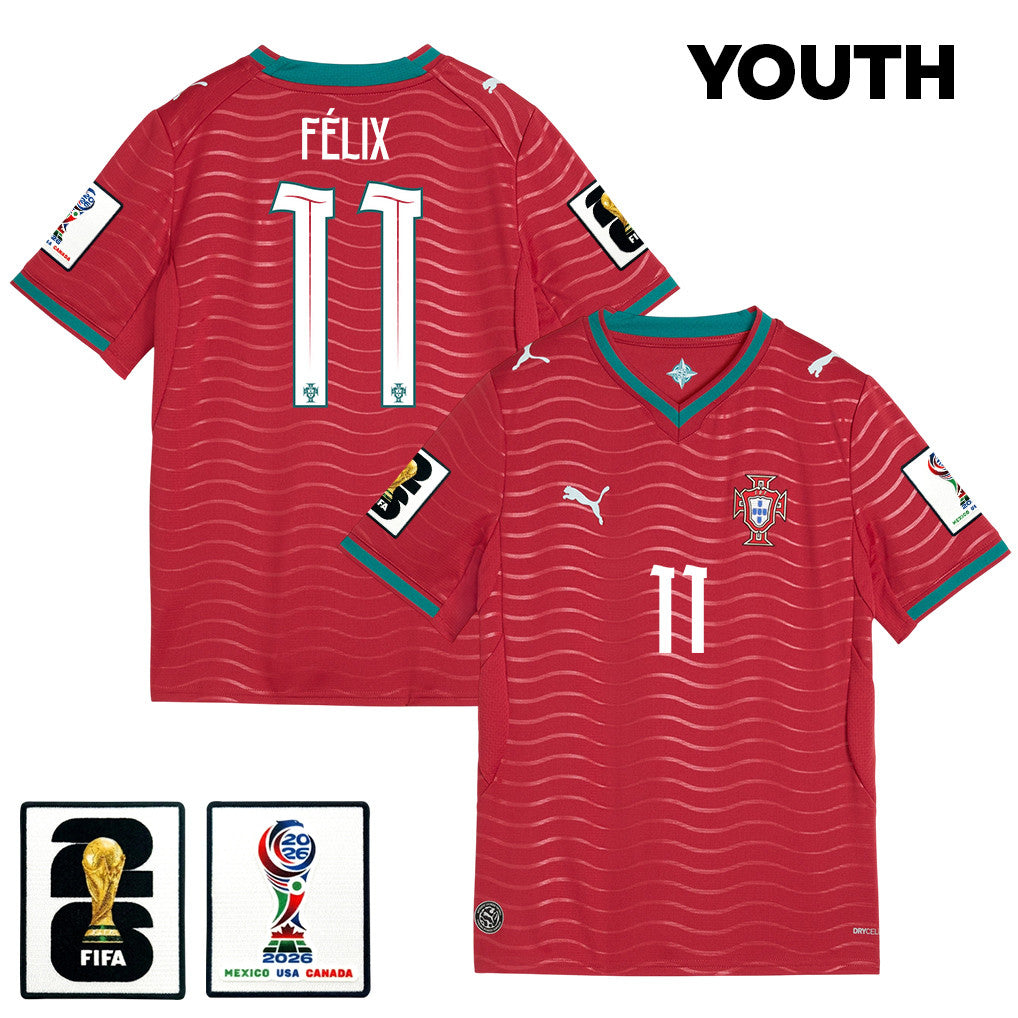 João Félix 11 Youth Portugal National Team 2026 Home Soccer Jersey - Red
