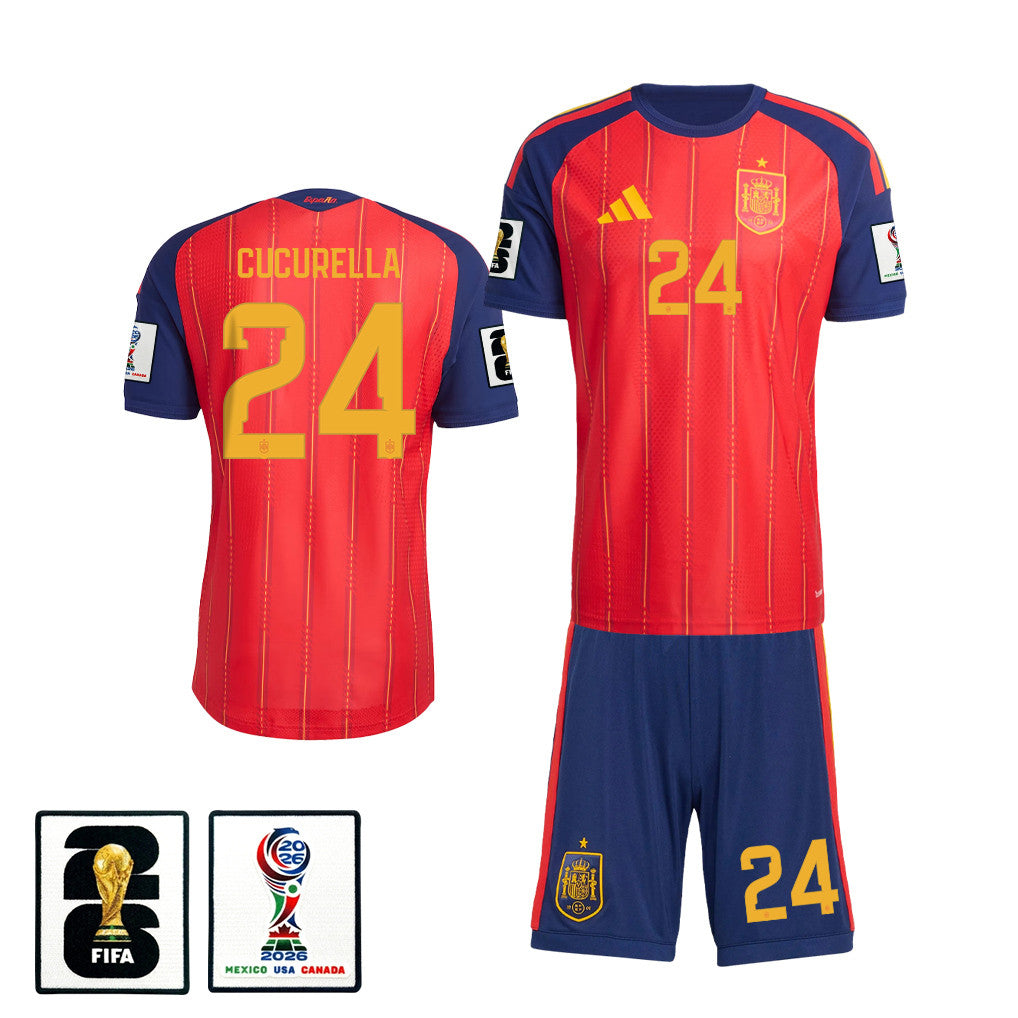 Marc Cucurella 24 Spain 2026 Home Men  SoccerJersey