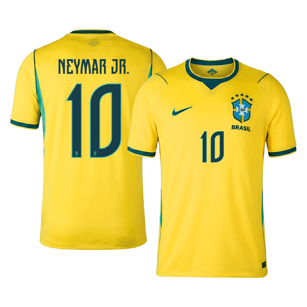 NEYMAR JR. #10 Brazil Home Soccer Jersey World Cup 2026 Yellow