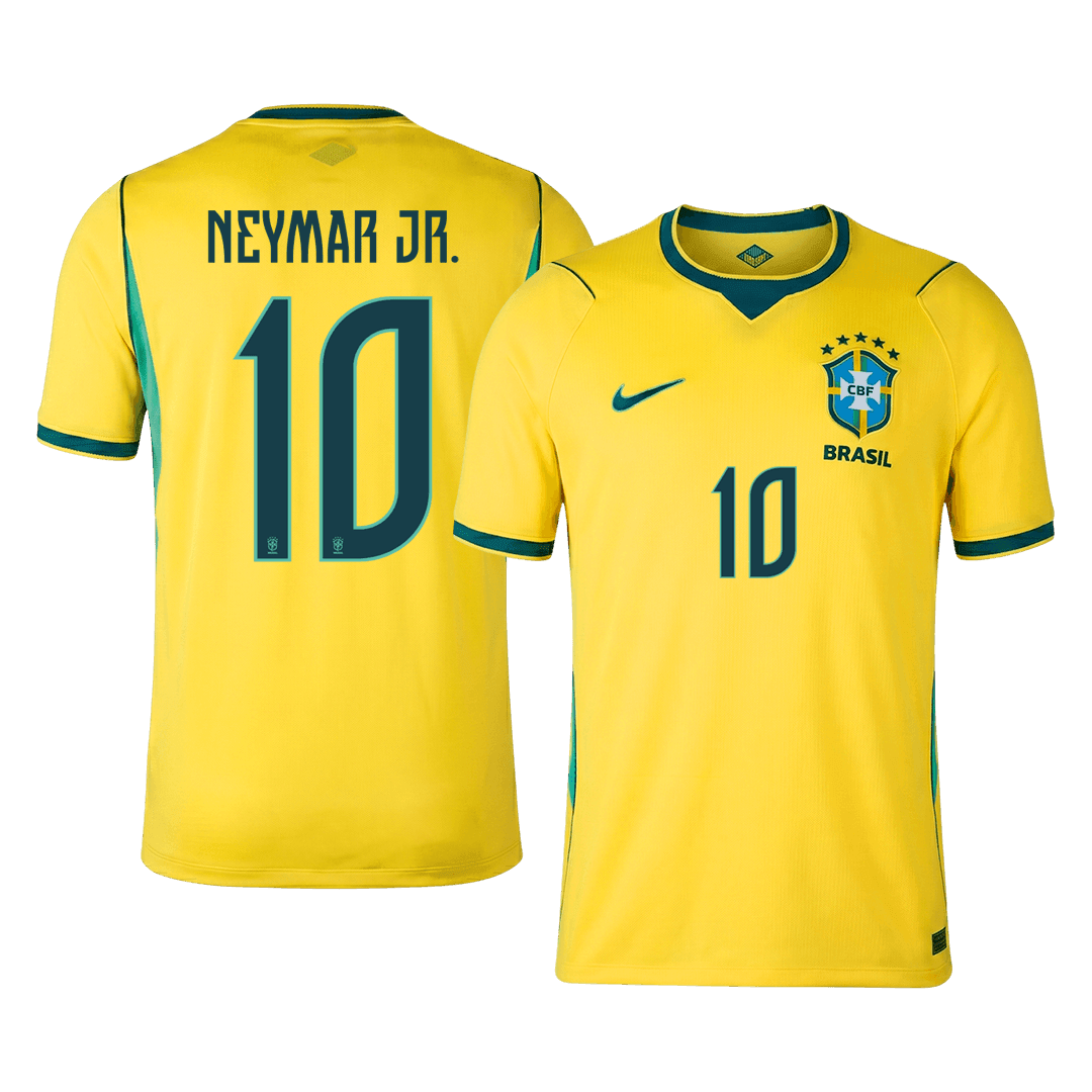NEYMAR JR. #10 Brazil Home Soccer Jersey World Cup 2026 Yellow