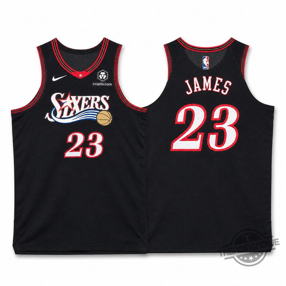 Men's Philadelphia 76ers #23 LeBron James 2026  Stitched Jersey