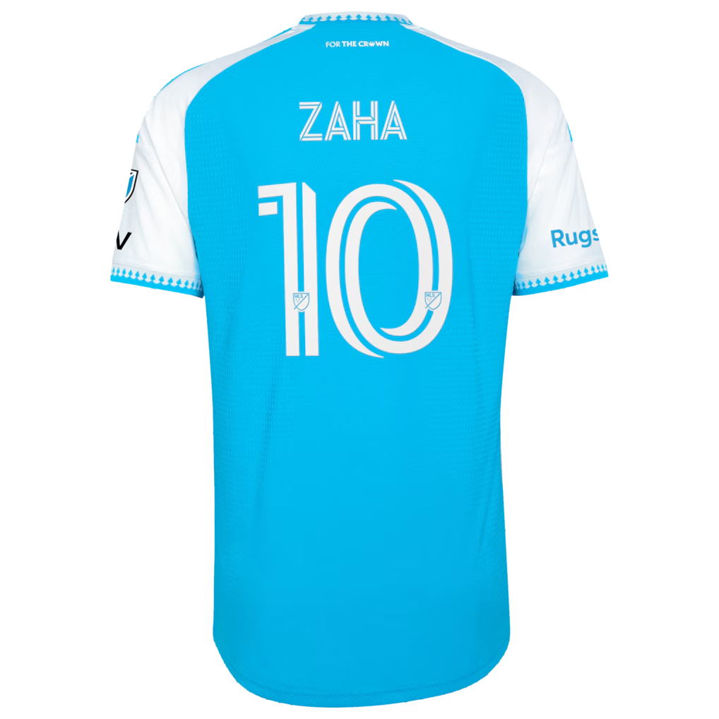 Charlotte FC // adidas Wilfried Zaha #10 Official 2026 Carolina Kit On-Field Patch Jersey – Blue