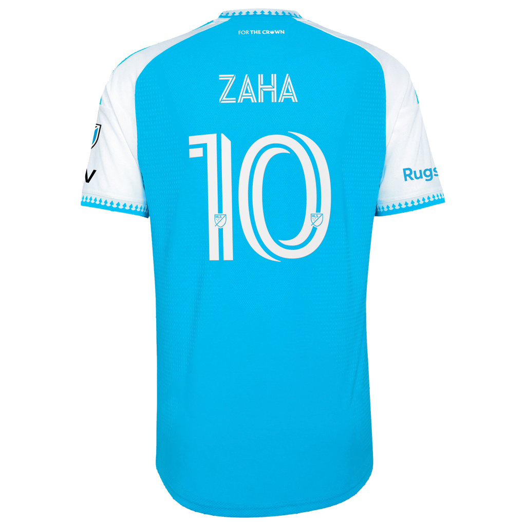 Charlotte FC // adidas Wilfried Zaha #10 Official 2026 Carolina Kit On-Field Patch Jersey – Blue