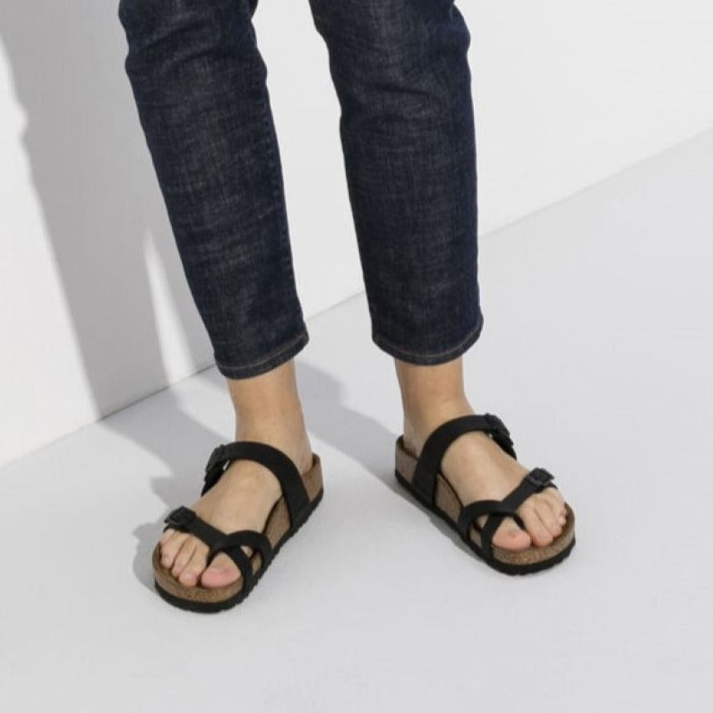 Birkenstock Sandals Women's Mayari Birko-Flor in Black Sandals