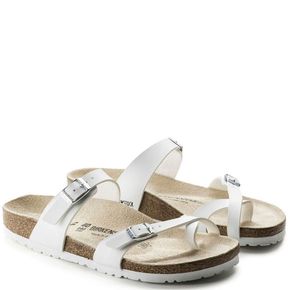 Birkenstock Sandals Women's Mayari Birko-Flor in White Sandals