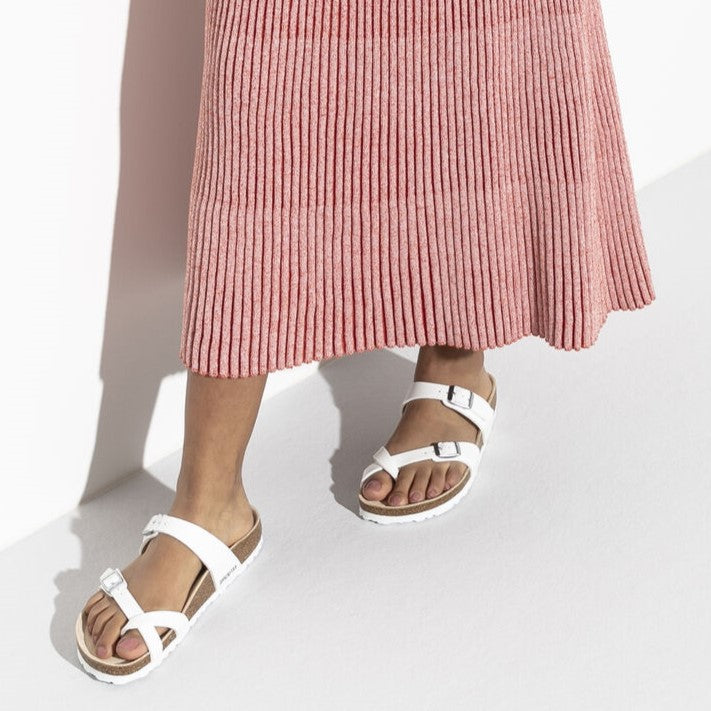 Birkenstock Sandals Women's Mayari Birko-Flor in White Sandals