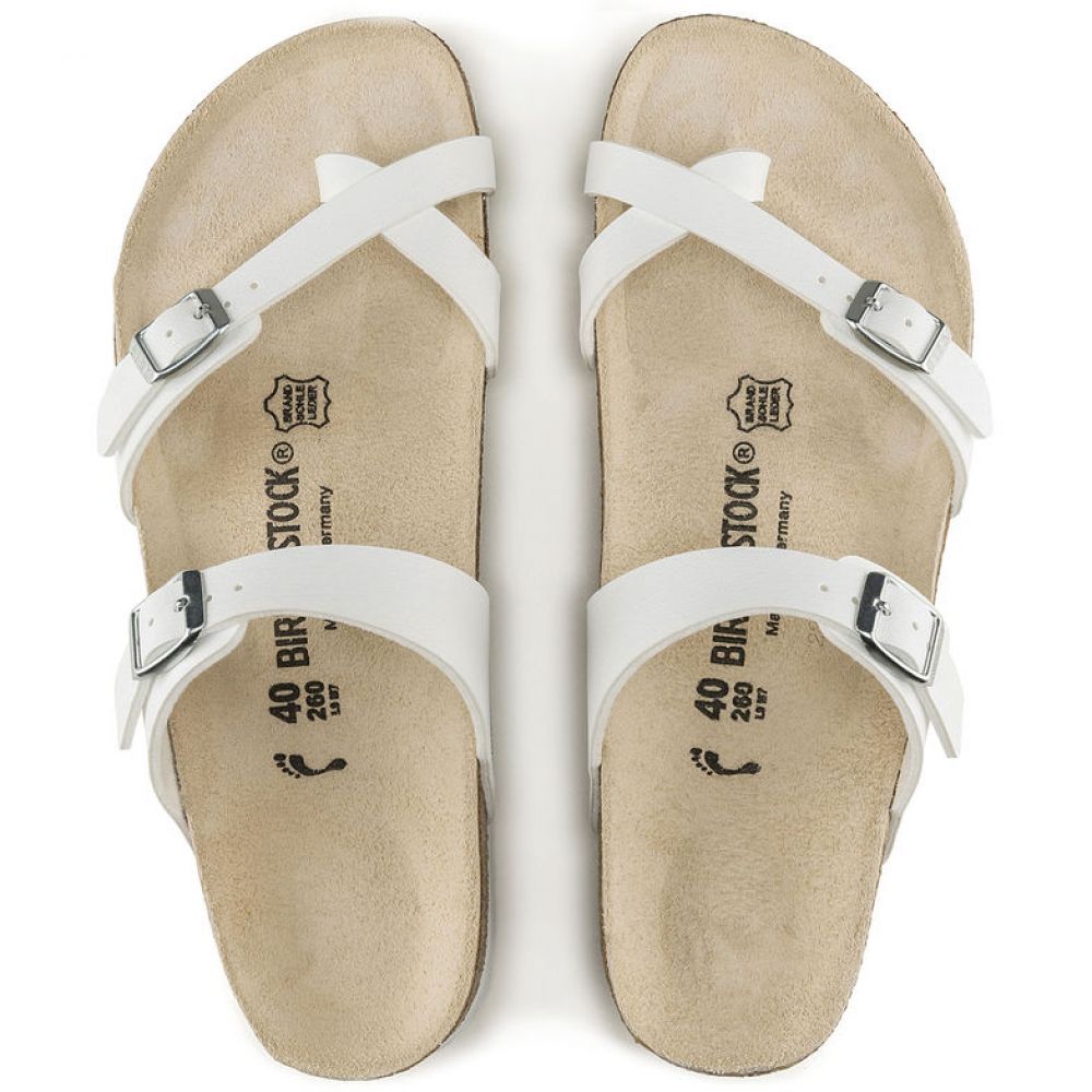 Birkenstock Sandals Women's Mayari Birko-Flor in White Sandals
