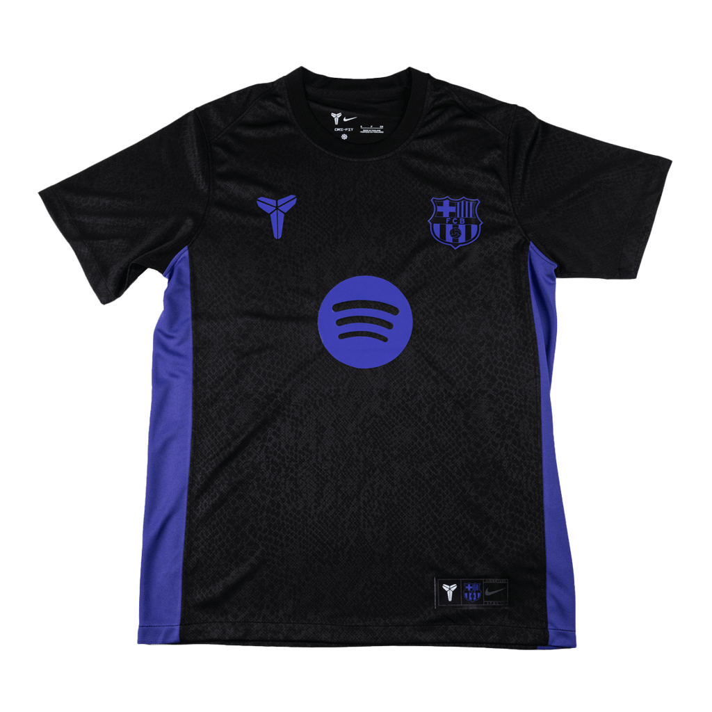 Barcelona x Kobe Bryant Pre-Match Training Football Shirt Soccer 25/26 Black