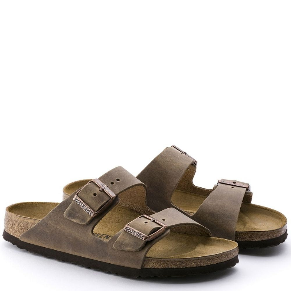 Birkenstock Arizona Oiled Leather in Tobacco Brown Sandals