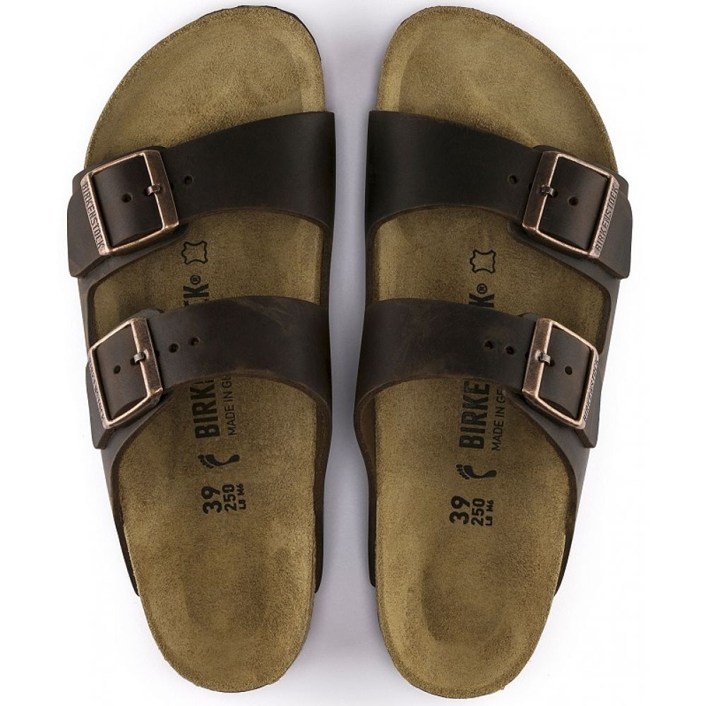 Birkenstock Arizona Oiled Leather in Habana Sandals