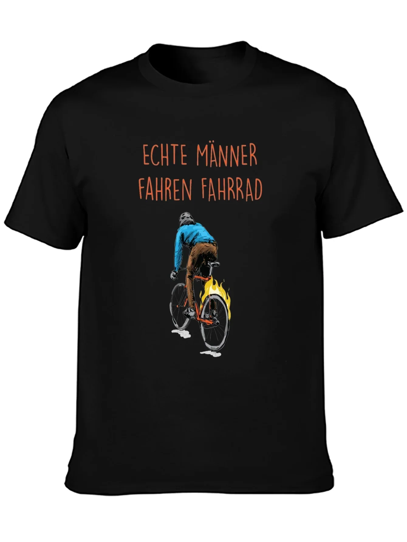 Mens Real Men Ride Bikes Graphic T-Shirt