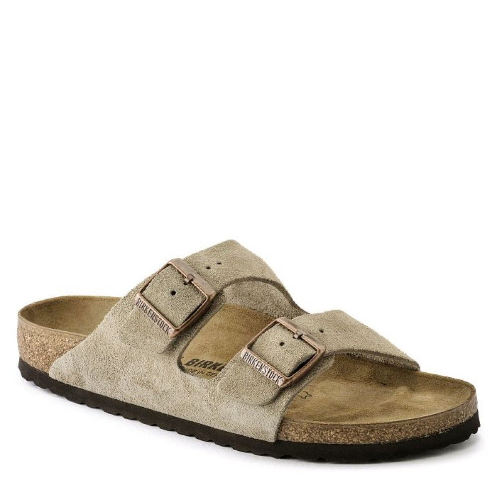 Birkenstock Arizona Suede Leather in Taupe Sandals