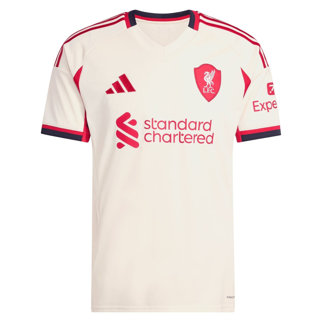 Liverpool 2025/26 Away Soccer Shirt - White