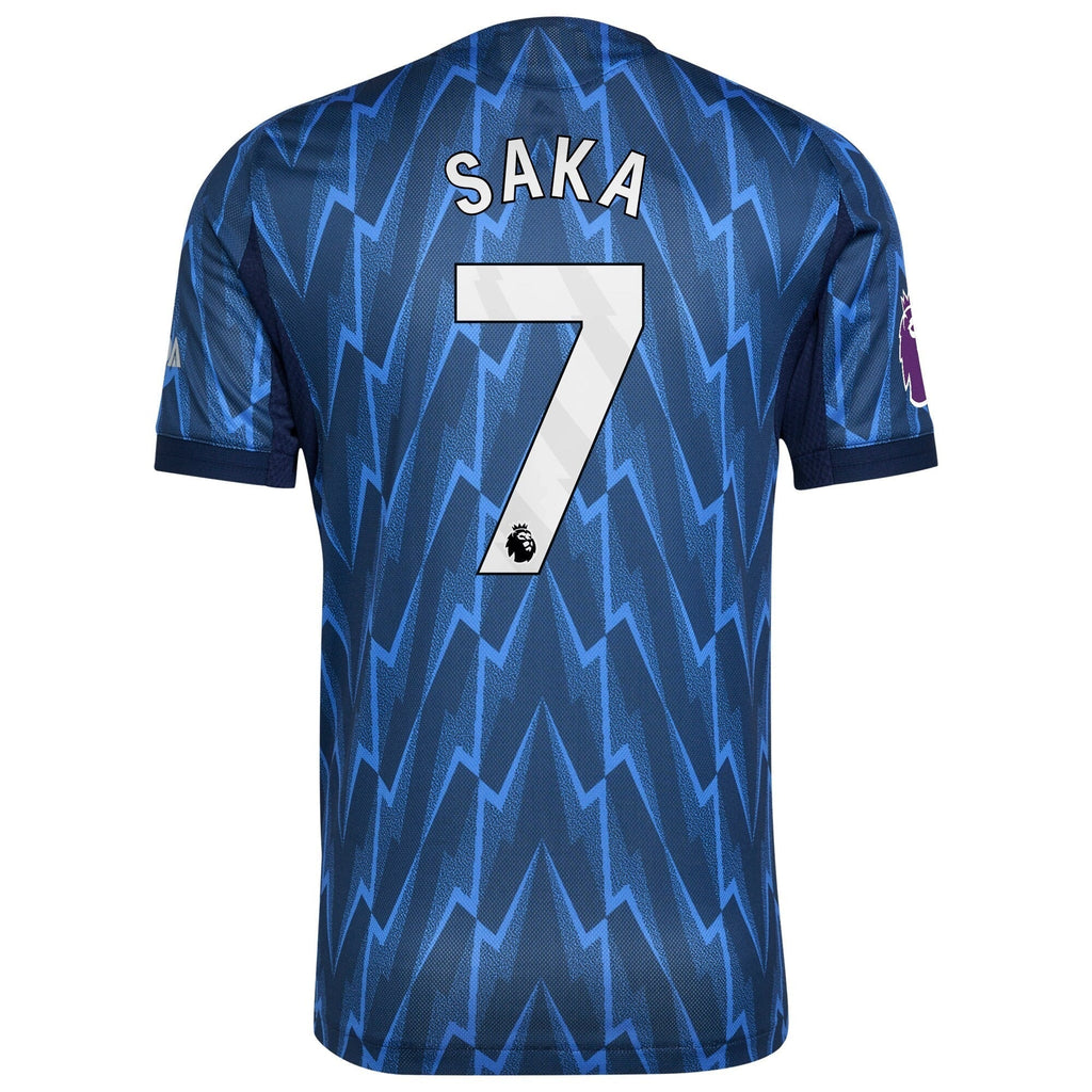 Bukayo Saka Arsenal 2025/26 Away Player Soccer Shirt - Blue