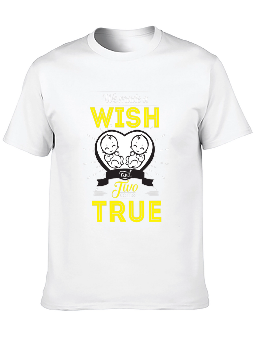Twins Pregnancy Announcement T-Shirt - Wish Come True!