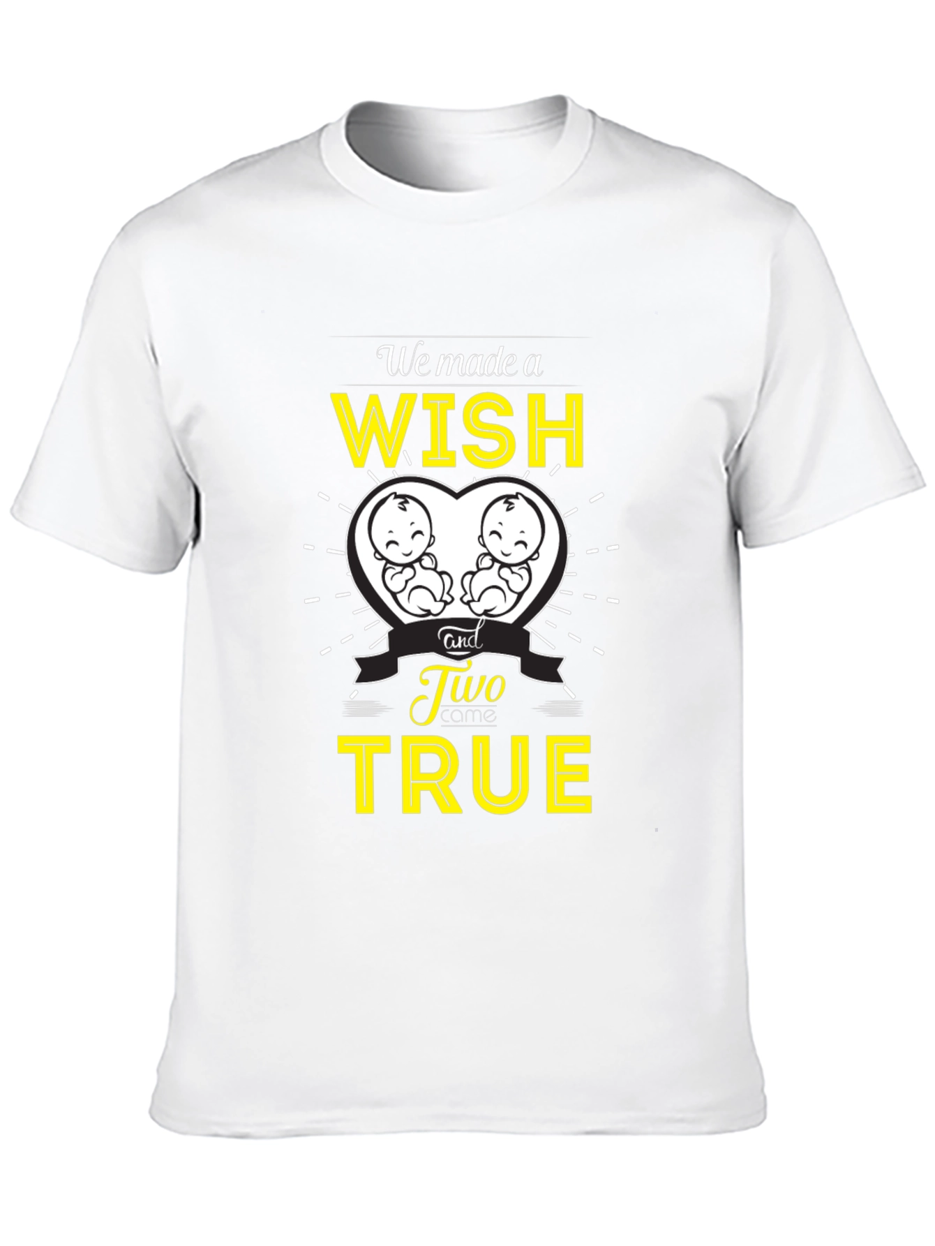 Twins Pregnancy Announcement T-Shirt - Wish Come True!