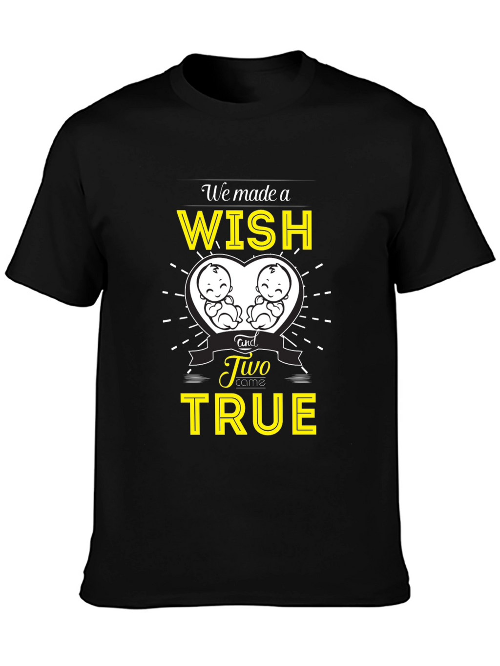 Twins Pregnancy Announcement T-Shirt - Wish Come True!