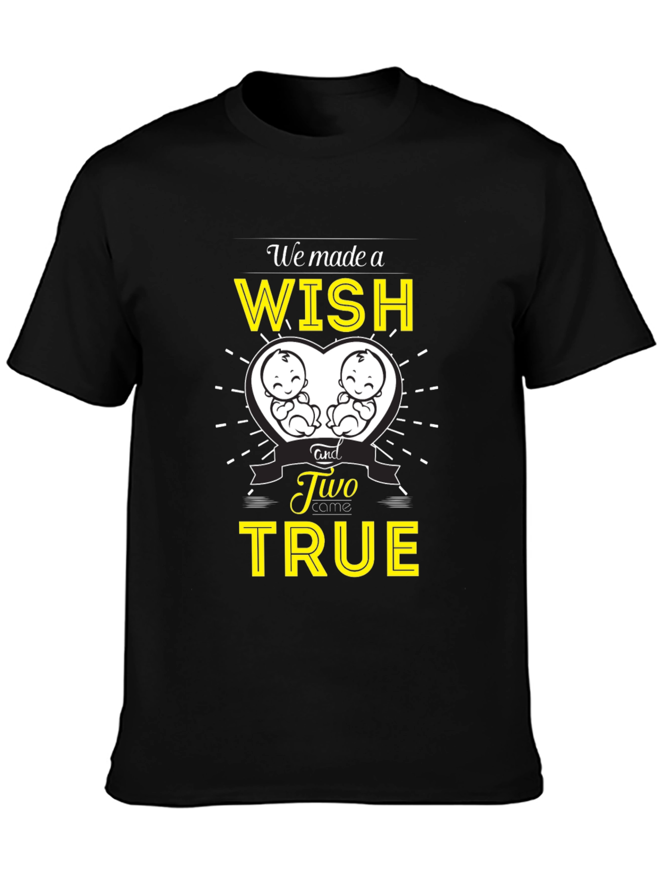 Twins Pregnancy Announcement T-Shirt - Wish Come True!