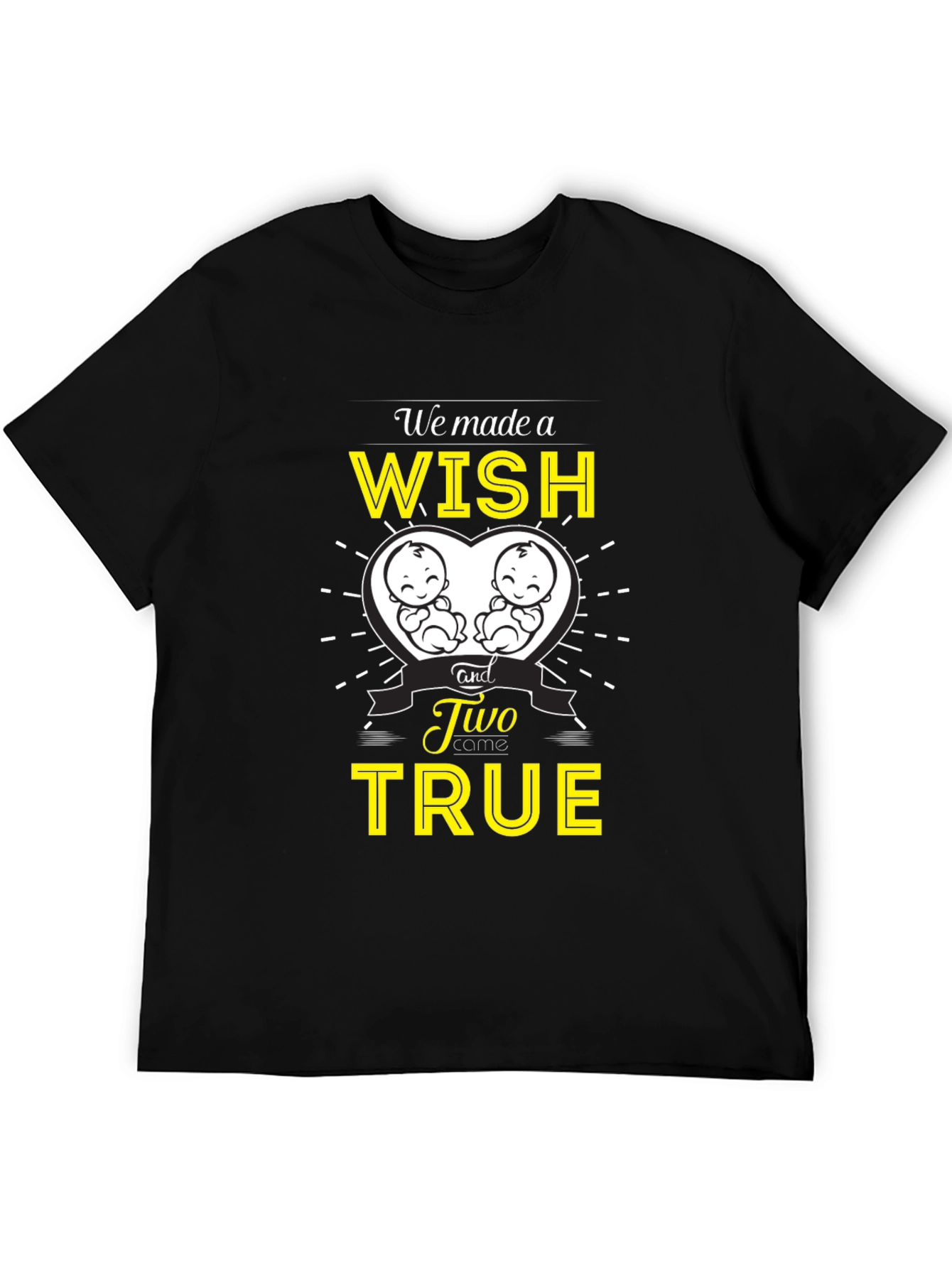 Twins Pregnancy Announcement T-Shirt - Wish Come True!
