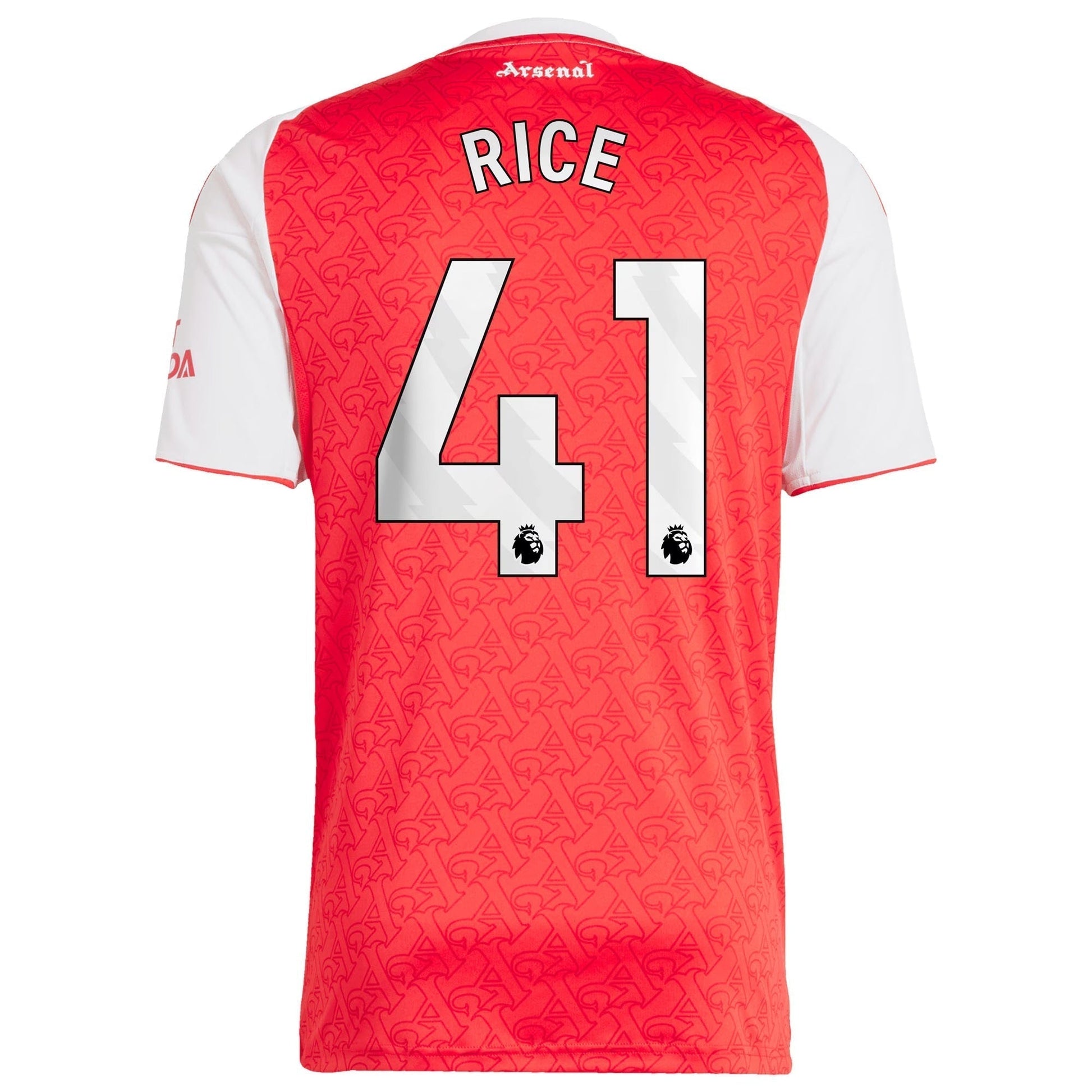 Declan Rice Arsenal 2025/26 Home Player Soccer Shirt - Red