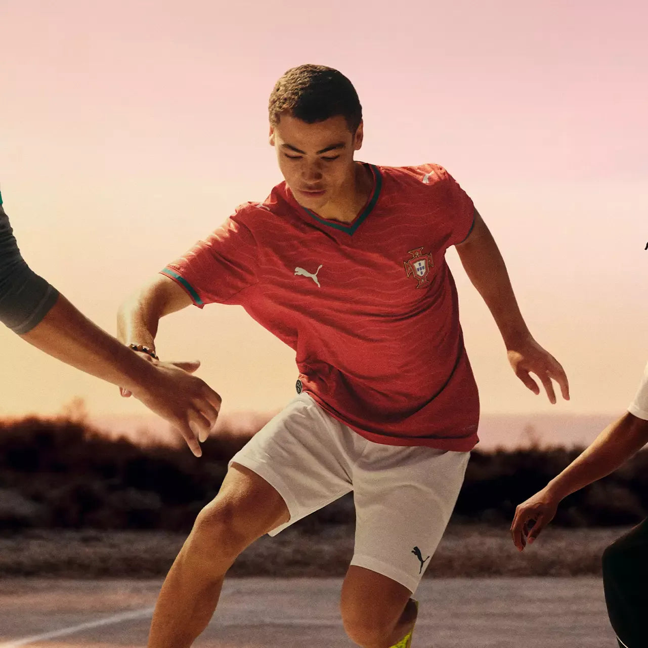 PUMA Portugal National Team 2026 Home Player Edition Soccer Jersey – Cristiano Ronaldo #7 – Red/Gold/Green