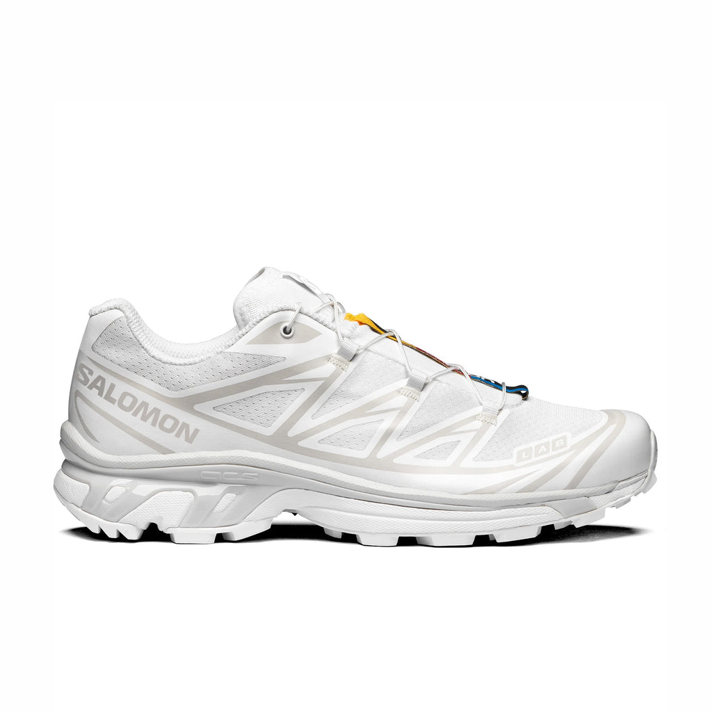 Salomon Unisex XT-6 (White/White/Lunar Rock) Shoe