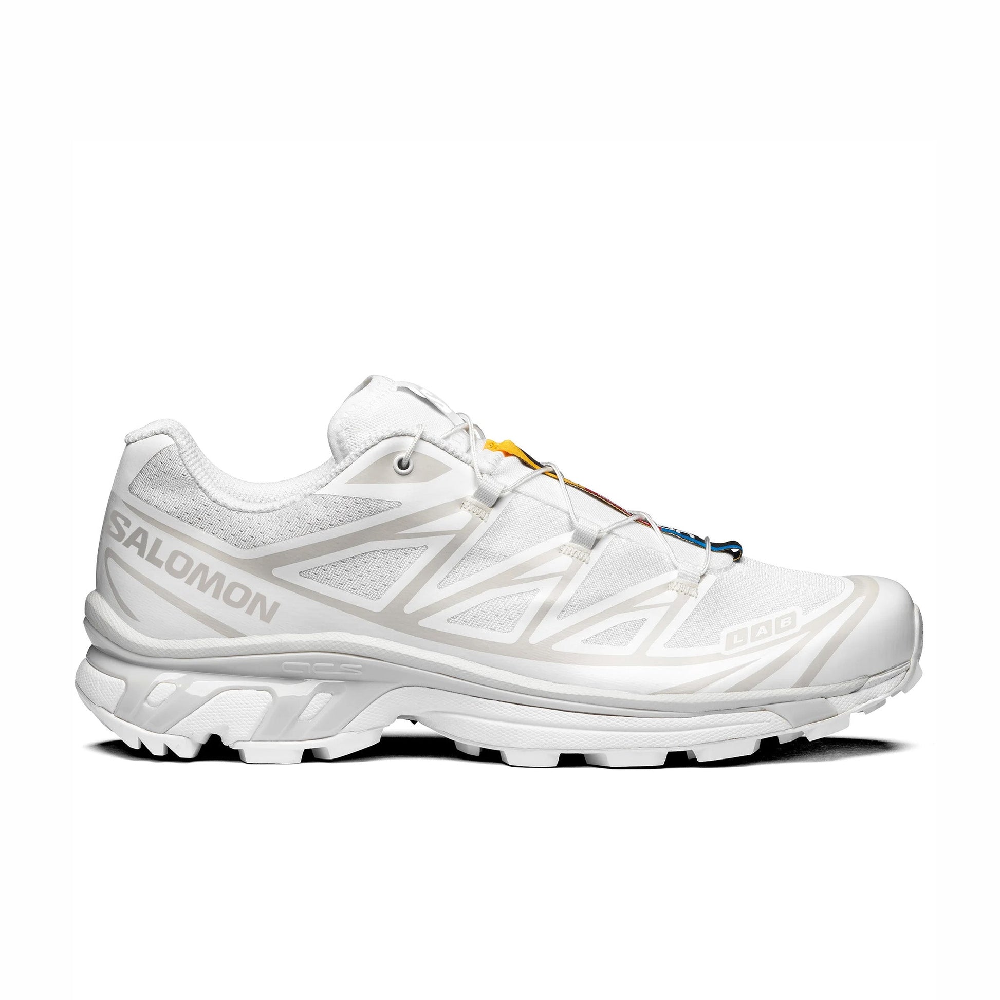 Salomon Unisex XT-6 (White/White/Lunar Rock) Shoe