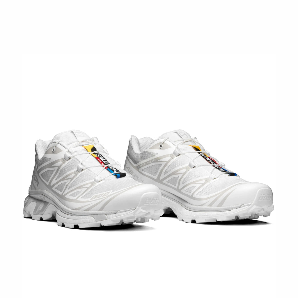 Salomon Unisex XT-6 (White/White/Lunar Rock) Shoe