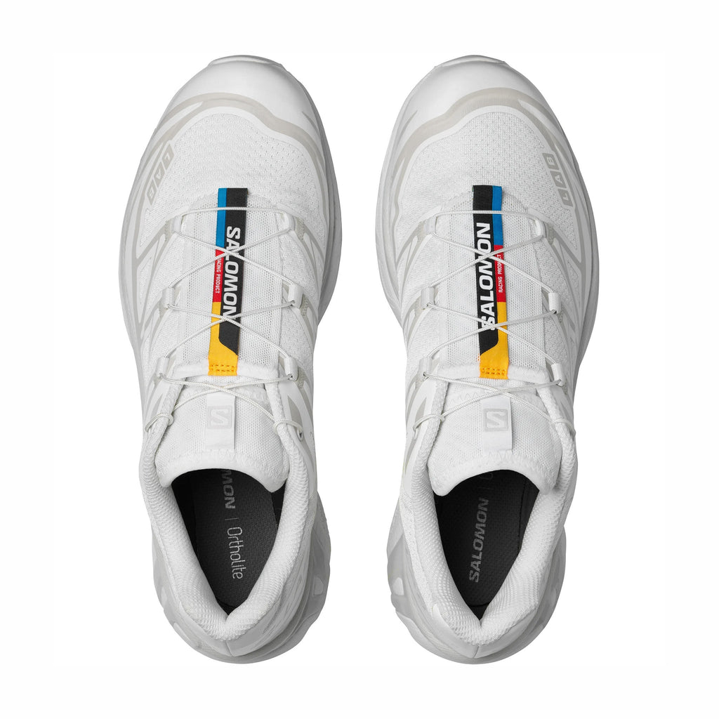 Salomon Unisex XT-6 (White/White/Lunar Rock) Shoe