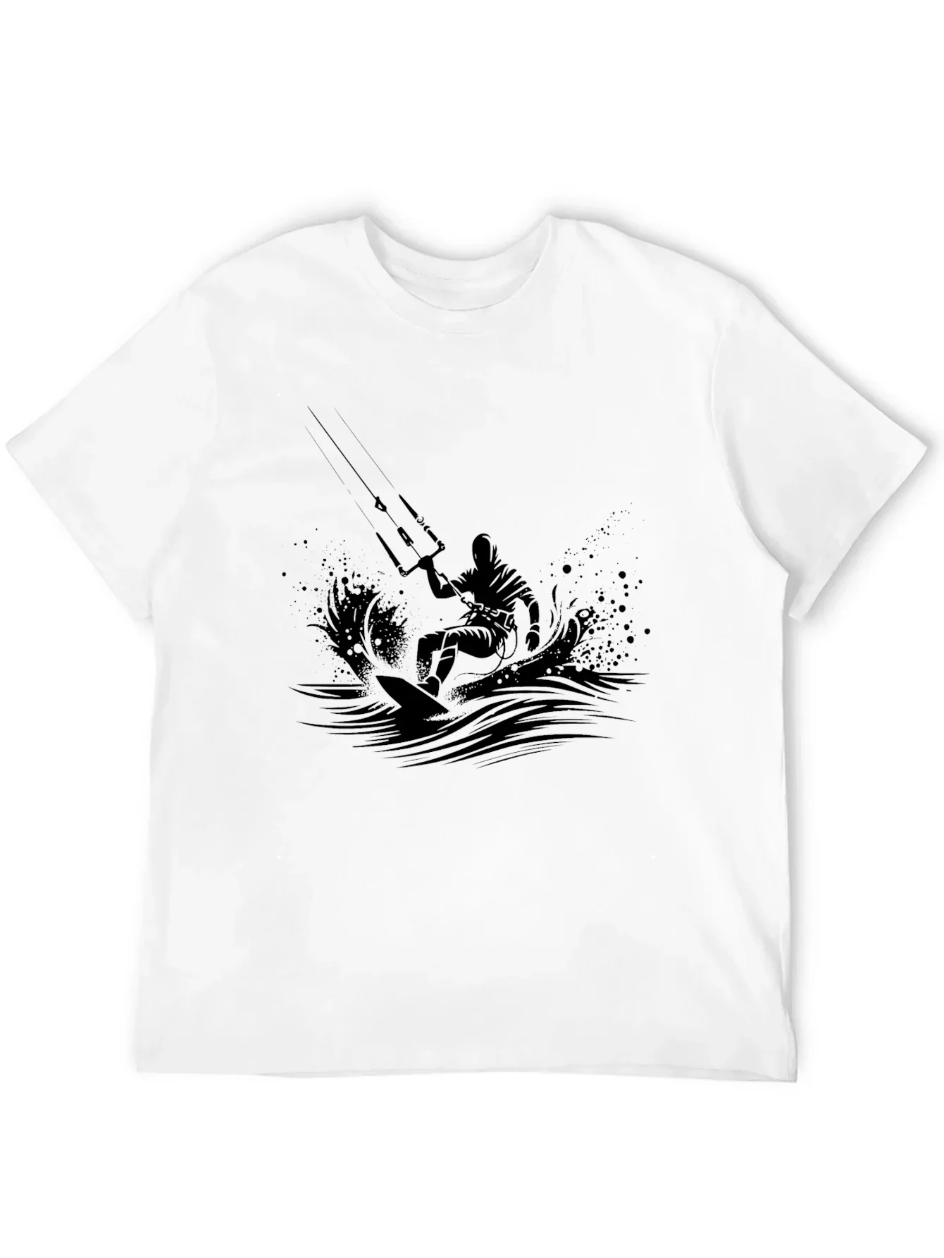Kitesurfing Silhouette T-Shirt - Black