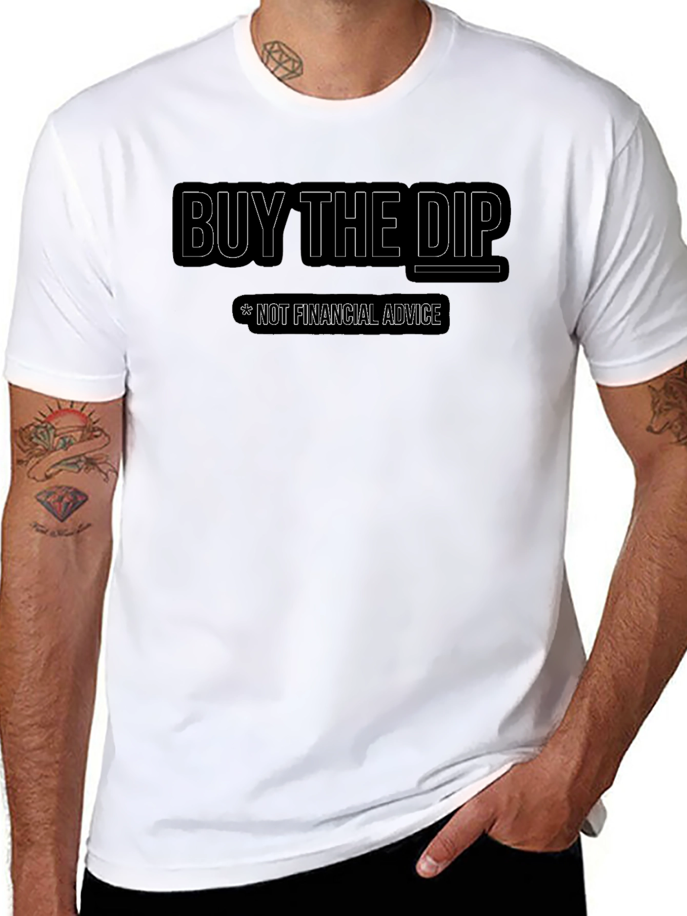 Buy the Dip T-Shirt - Financial Humor Tee