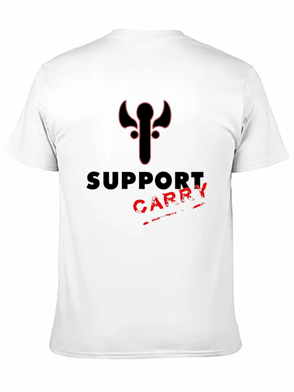 Support Carry Tee - Gamer Style Black T-Shirt