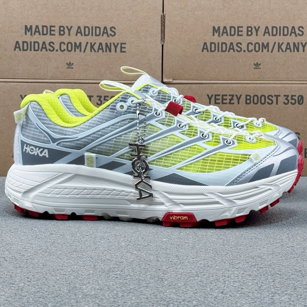 Hoka Mafate Three2 Fluorescent | Gray