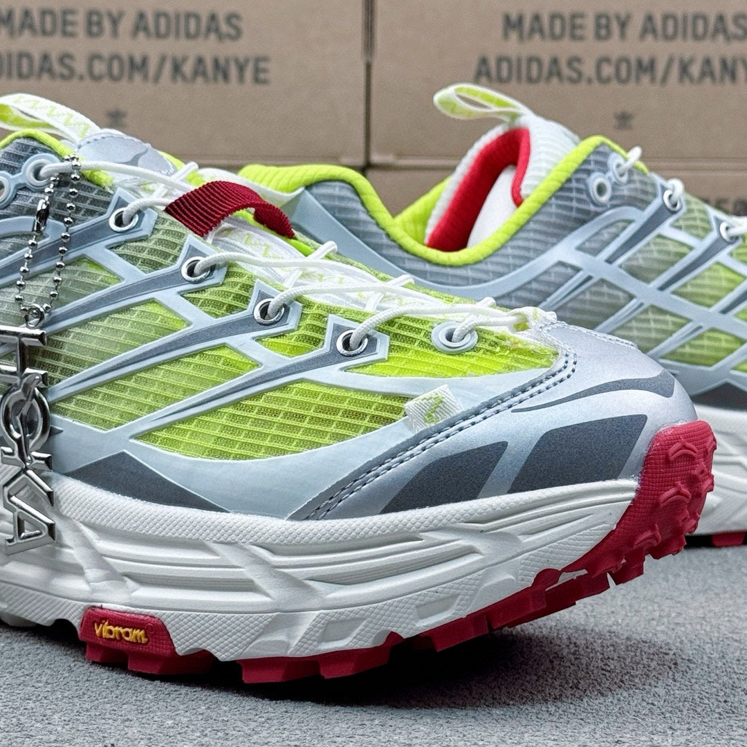 Hoka Mafate Three2 Fluorescent | Gray