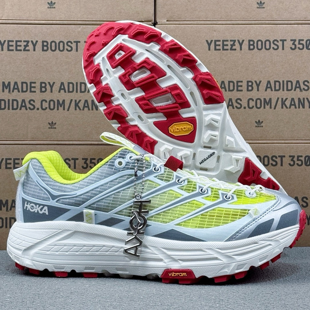 Hoka Mafate Three2 Fluorescent | Gray