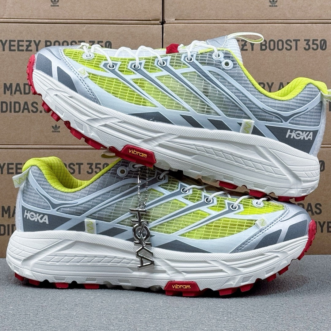 Hoka Mafate Three2 Fluorescent | Gray