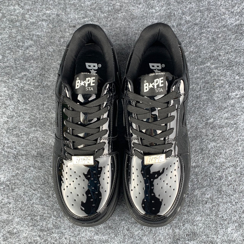 Bapesta Low 'Patent Black' Shoe