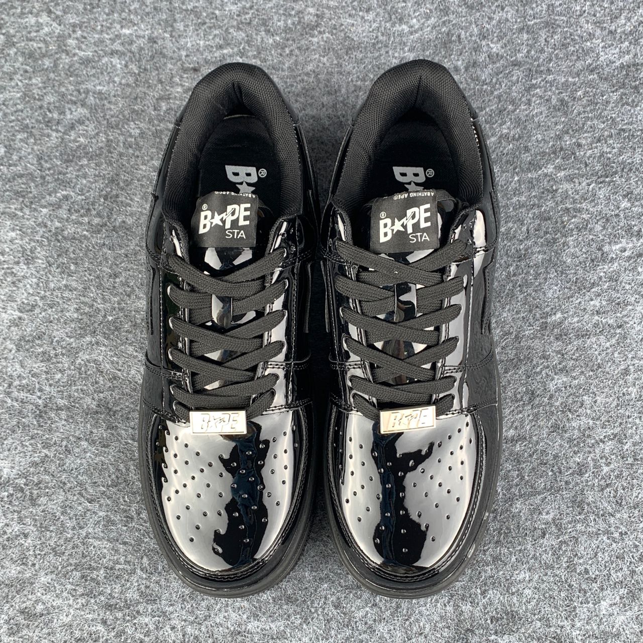 Bapesta Low 'Patent Black' Shoe