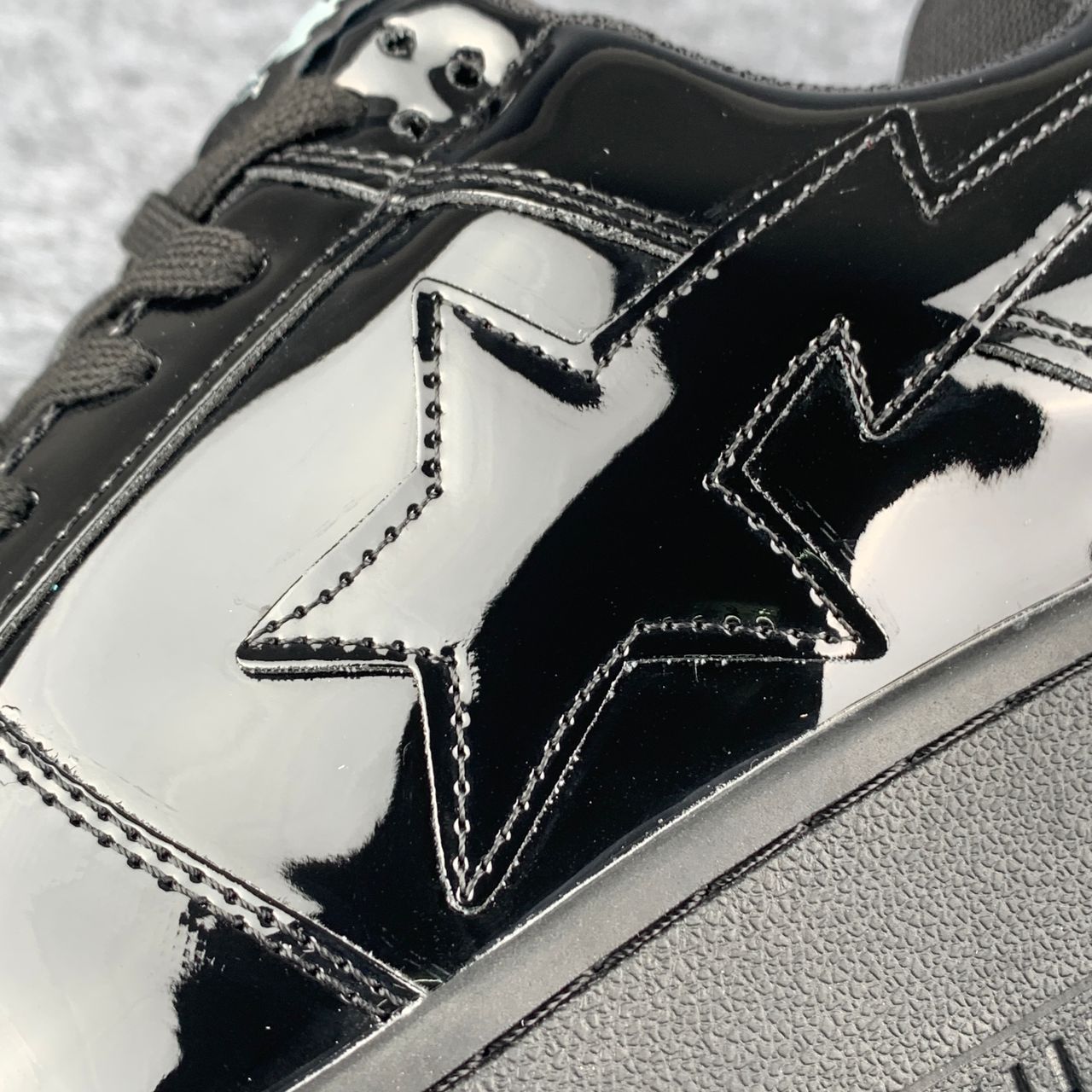Bapesta Low 'Patent Black' Shoe