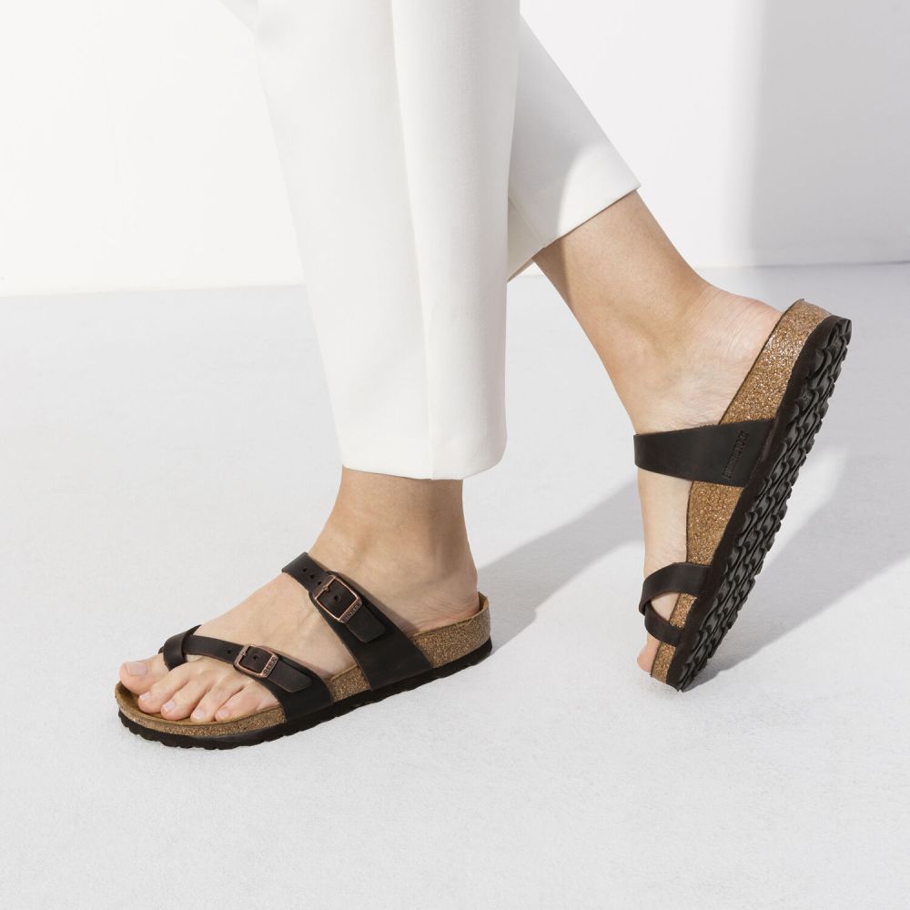 Birkenstock Women's Mayari Oiled Leather in Habana Sandals