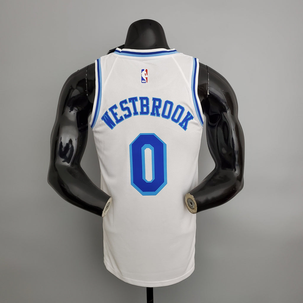 CAMISA NBA LAKERS #0 WESTBROOK LATIN NIGHT WHITE - 23/24
