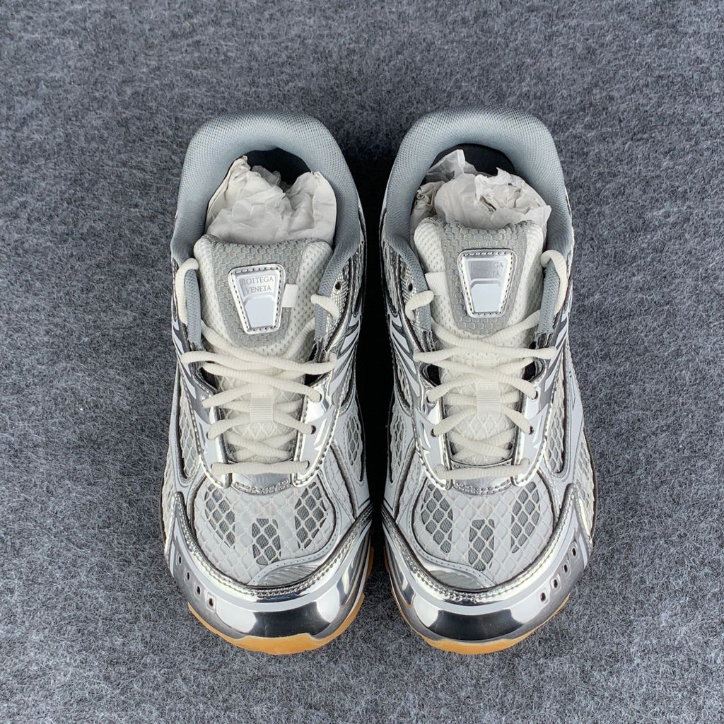 Bottega Veneta Orbit Sneaker 'Silver White' Shoe
